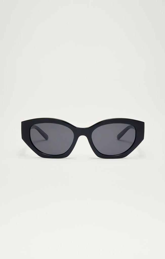 Z Supply Sunglasses Love Sick Polished Black Grey-Z Supply-The Bugs Ear
