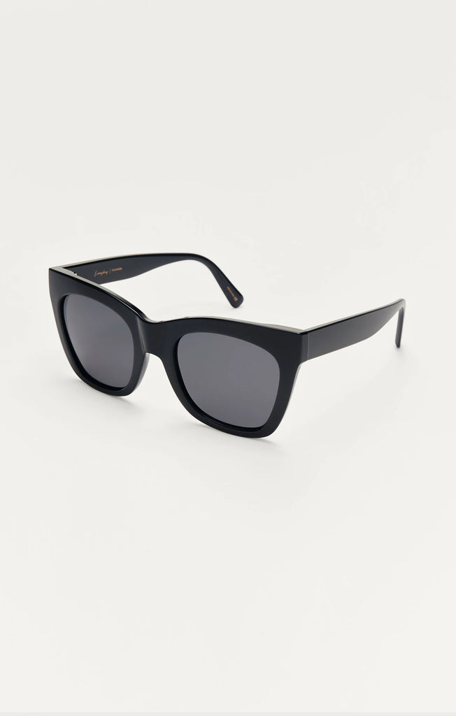 Z Supply Sunglasses Everyday Polished Black Grey-Z Supply-The Bugs Ear