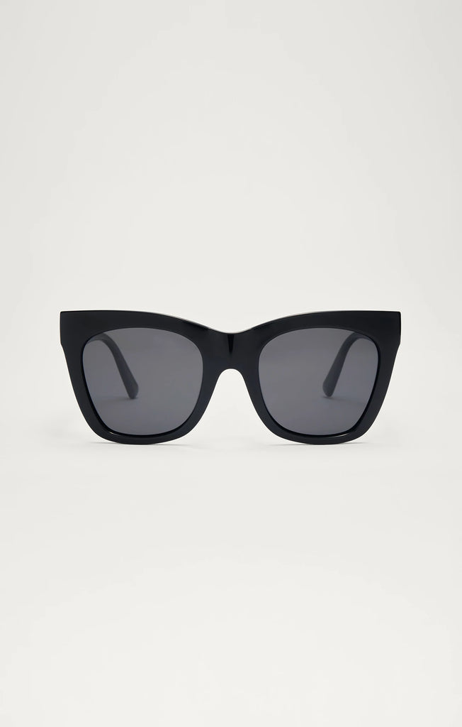 Z Supply Sunglasses Everyday Polished Black Grey-Z Supply-The Bugs Ear