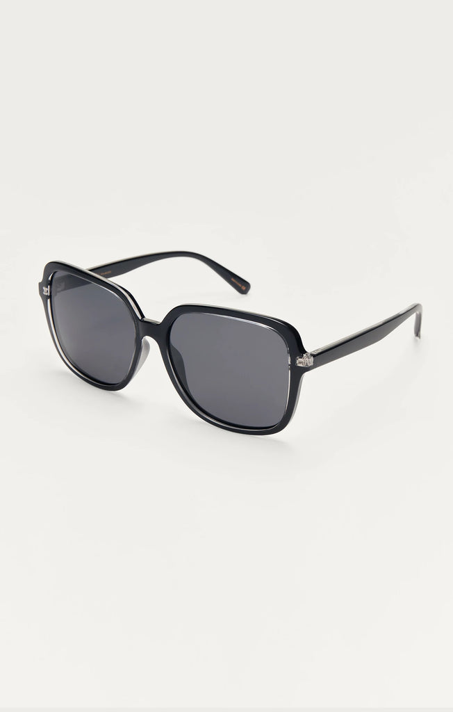 Z Supply Sunglasses Drop Off Polished Black Grey-Z Supply-The Bugs Ear