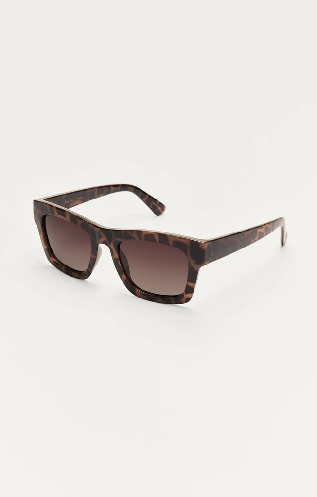Z Supply Sunglasses Laylow White Leopard Gradient-Z Supply-The Bugs Ear
