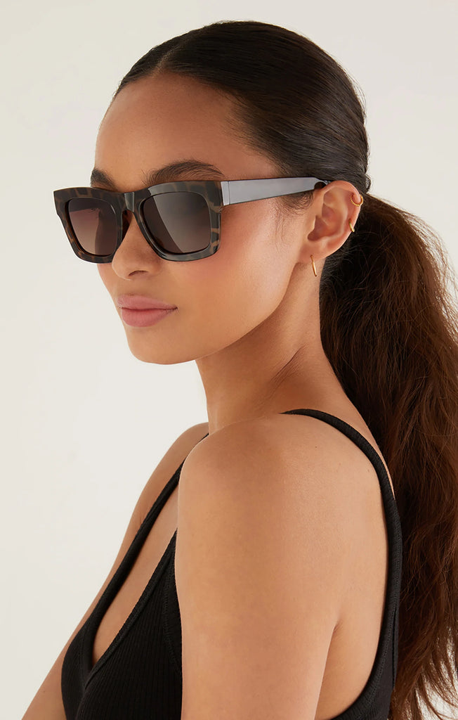 Z Supply Sunglasses Laylow White Leopard Gradient-Z Supply-The Bugs Ear
