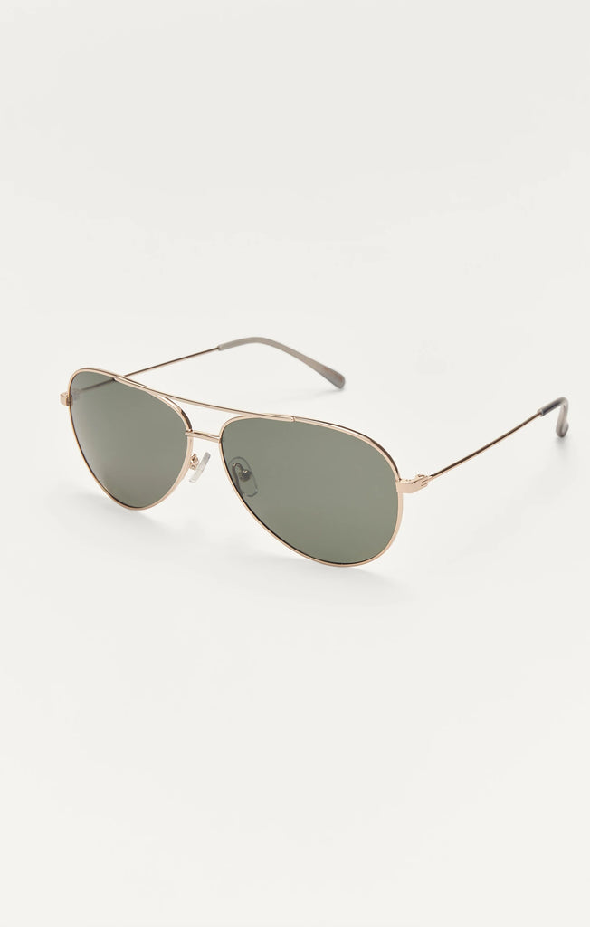 Z Supply Sunglasses Driver Gold Grey-Z Supply-The Bugs Ear