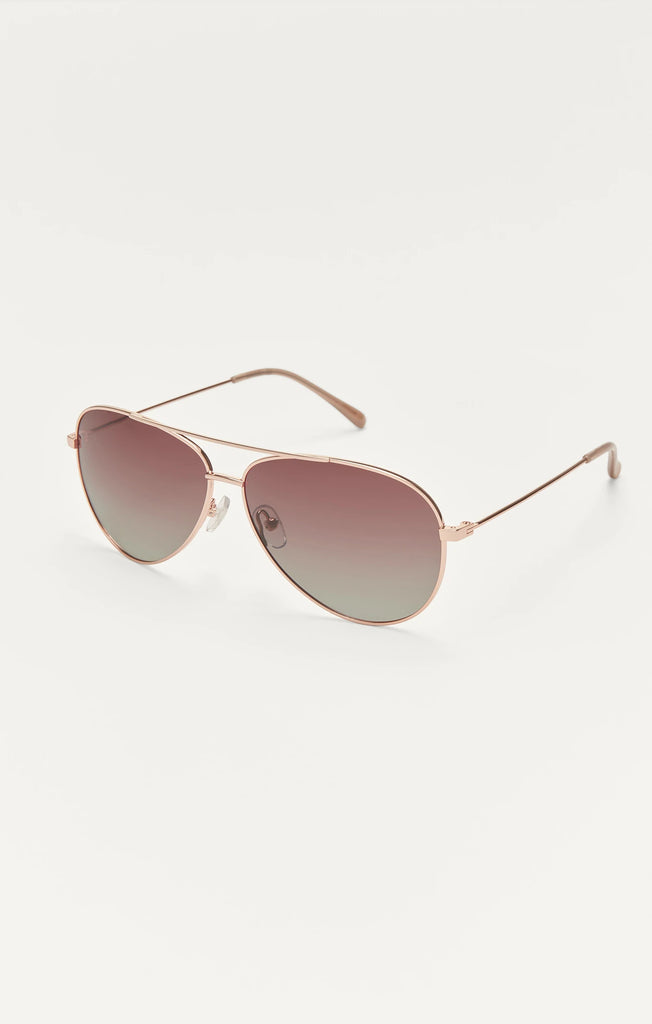 Z Supply Sunglasses Driver Rose Gold Gradient-Z Supply-The Bugs Ear