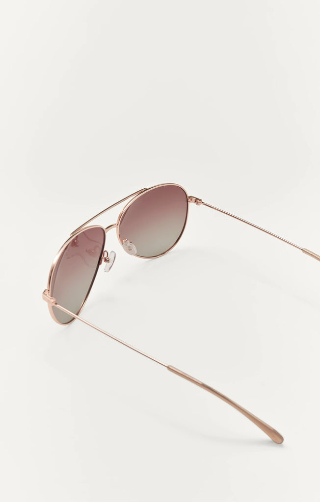 Z Supply Sunglasses Driver Rose Gold Gradient-Z Supply-The Bugs Ear