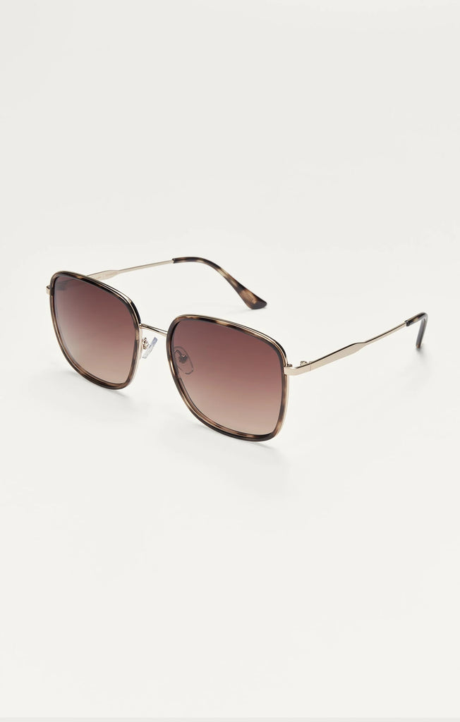 Z Supply Sunglasses Escape in Brown Tortoise Gradient-Z Supply-The Bugs Ear