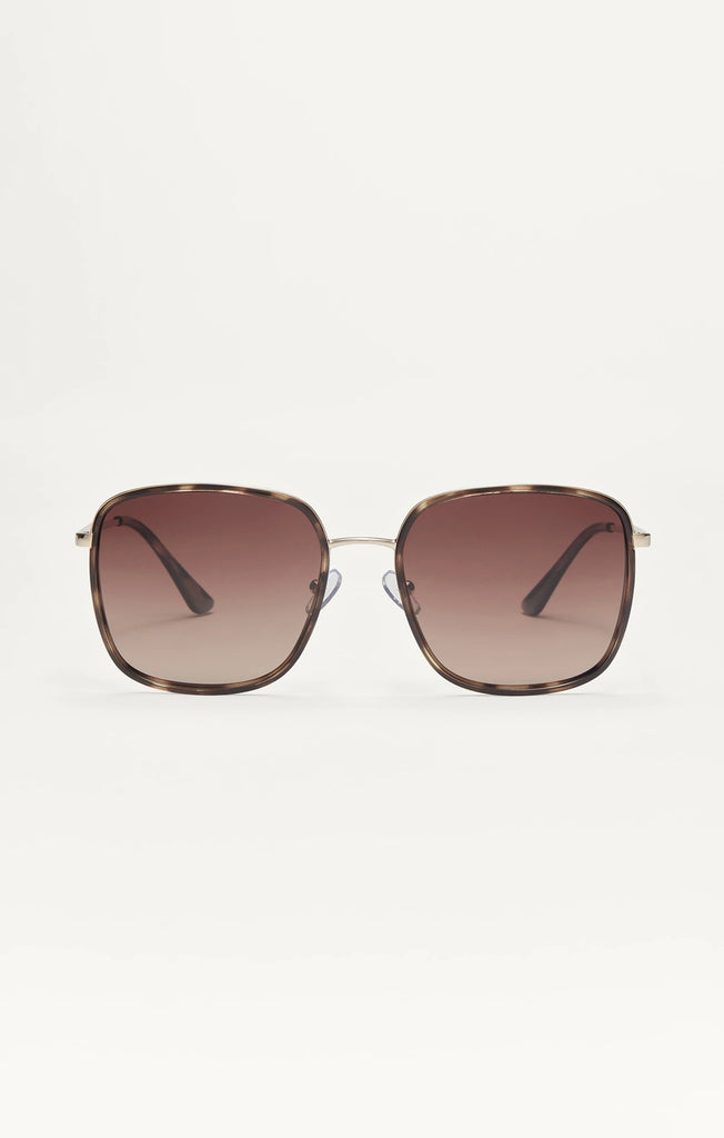 Z Supply Sunglasses Escape in Brown Tortoise Gradient-Z Supply-The Bugs Ear