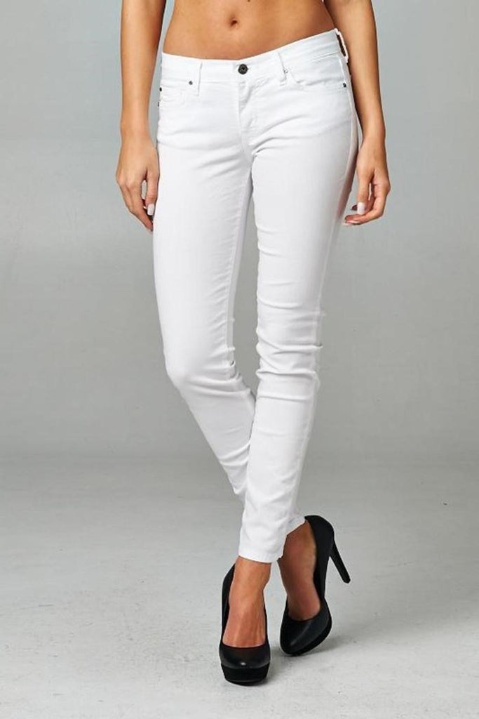 AR Color Skinny White Jeans-Angry Rabbit-The Bugs Ear