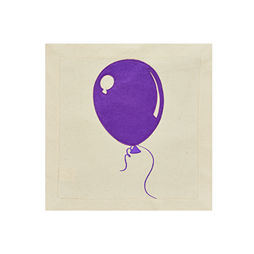 Nora Fleming Pillow Panel Celebrations Purple Balloon-Nora Fleming-The Bugs Ear