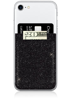 Black Glitter Phone Pocket-iDecoz-The Bugs Ear