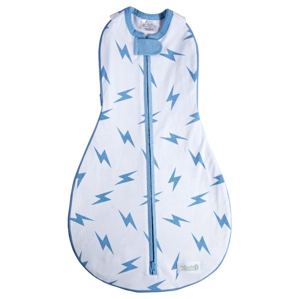 Woombie Grow With Me Swaddle 4 Stage 0-9M Blue Bolt-Woombie-The Bugs Ear