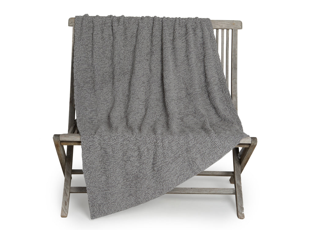 Barefoot Dreams Boulce Throw Dove Gray-Barefoot Dreams-The Bugs Ear