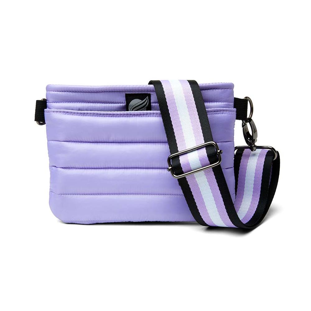 Think Royln Bum Bag Crossbody in Shiny Lavender