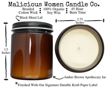 Romantically Challenged Infused with "Whatever, I'm Dating My Fridge.-Malicious Women Candle Co-The Bugs Ear
