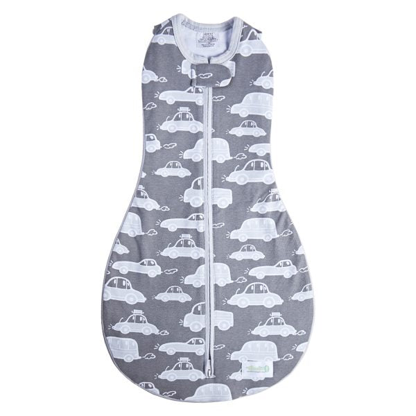 Woombie Grow With Me Swaddle 4 Stage 0-9M Bye Bye Cars-Woombie-The Bugs Ear