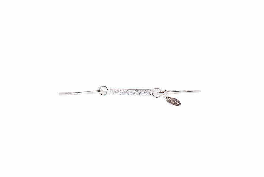 Pavé Icon Silver Bracelet with Bar-Stia Couture-The Bugs Ear