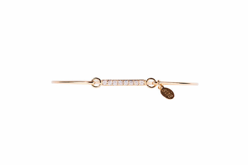 Pavé Icon Gold Bracelet with Bar-Stia Couture-The Bugs Ear