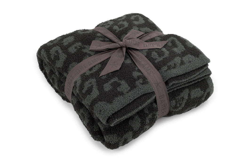 Barefoot Dreams Cozychic Barefoot in the Wild Throw Graphite Carbon-Barefoot Dreams-The Bugs Ear