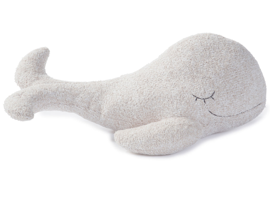 Barefoot Dreams Cozychic Whale Buddie Stone White-Barefoot Dreams-The Bugs Ear