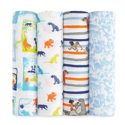 Aden and Anais Swaddle Jungle Book Disney Classic Swaddles 4 pack-Aden + Anias-The Bugs Ear