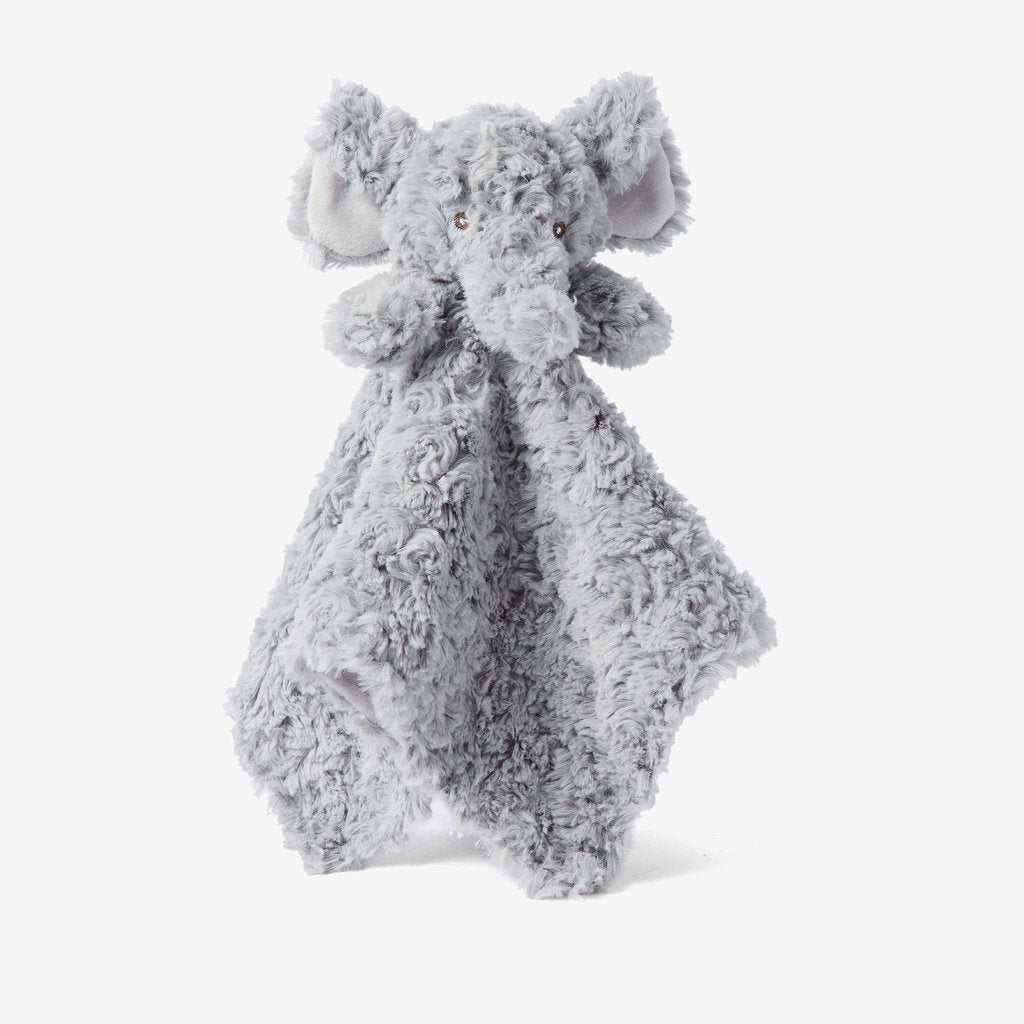 Gray Swirl Elephant Baby Security Blanket-Elegant Baby-The Bugs Ear