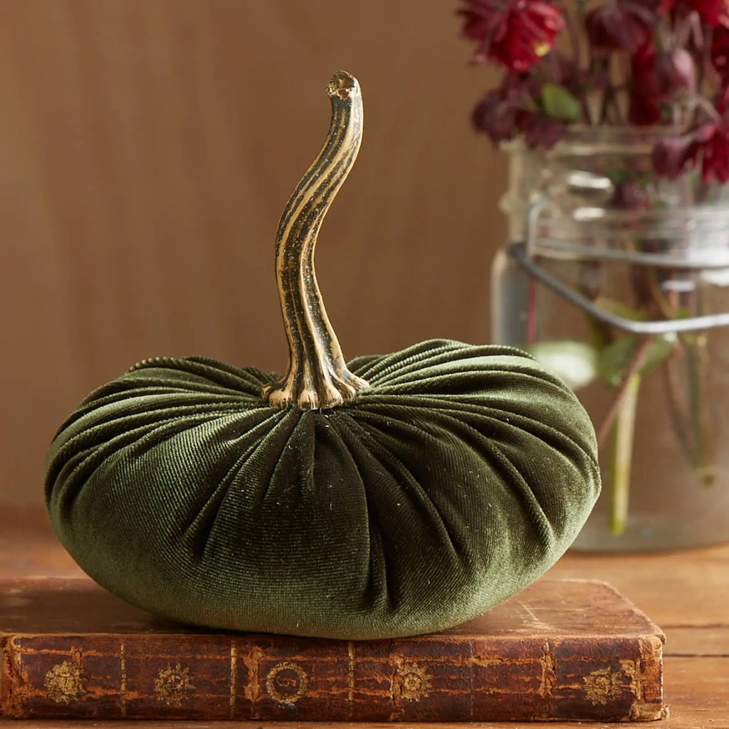 Handmade Small Velvet Pumpkins ASSORTED COLORS-Your Hearts Content-The Bugs Ear