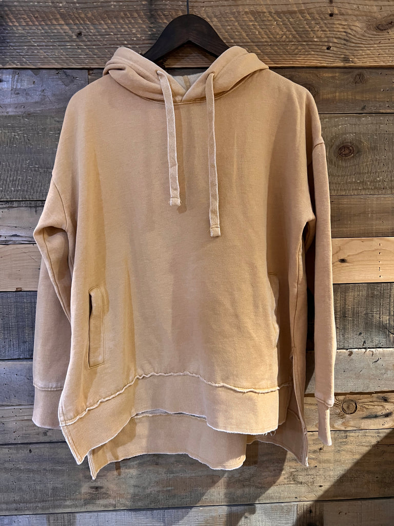 Marni Hooded Vintage Washed Fleece in Old Gold-Royce-The Bugs Ear