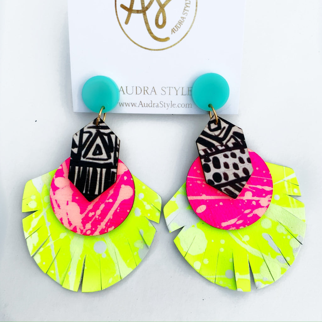 Audra Style Renee - Neon Pink Black White Highlighter-Audra Style-The Bugs Ear
