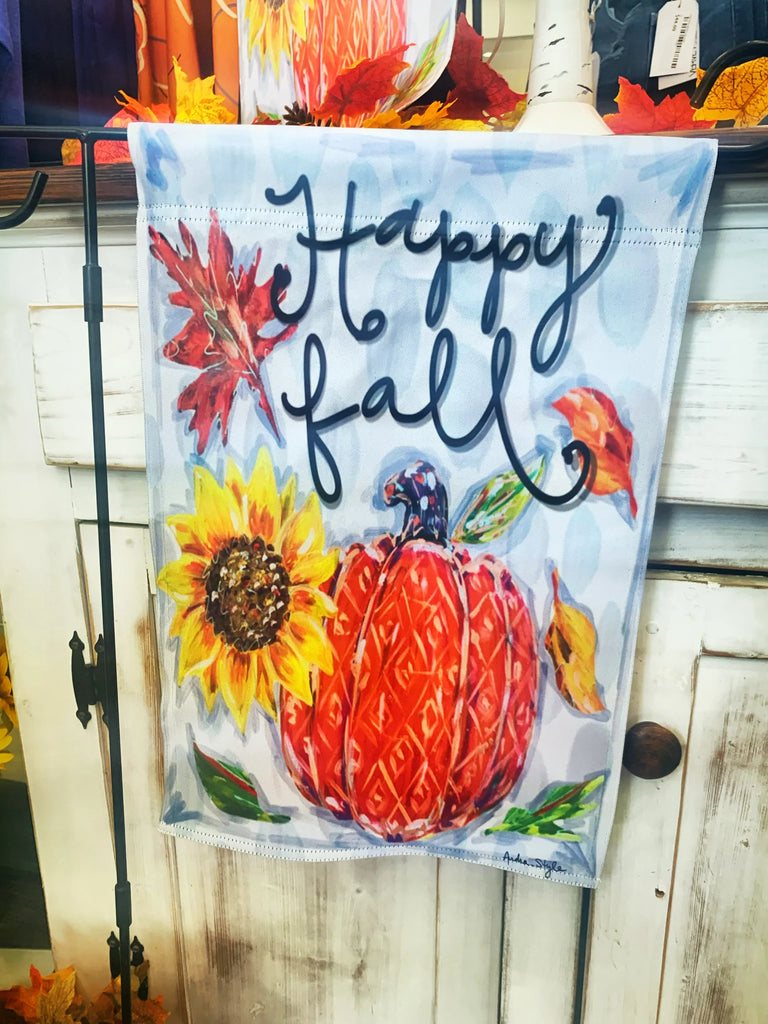 Happy Fall Garden Flag-Audra Style-The Bugs Ear