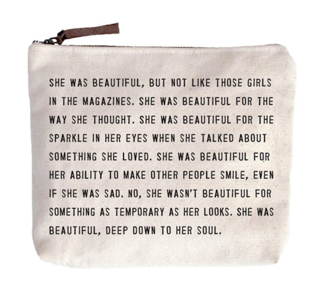 She Was Beautiful Canvas Bag-Sugarboo Designs-The Bugs Ear