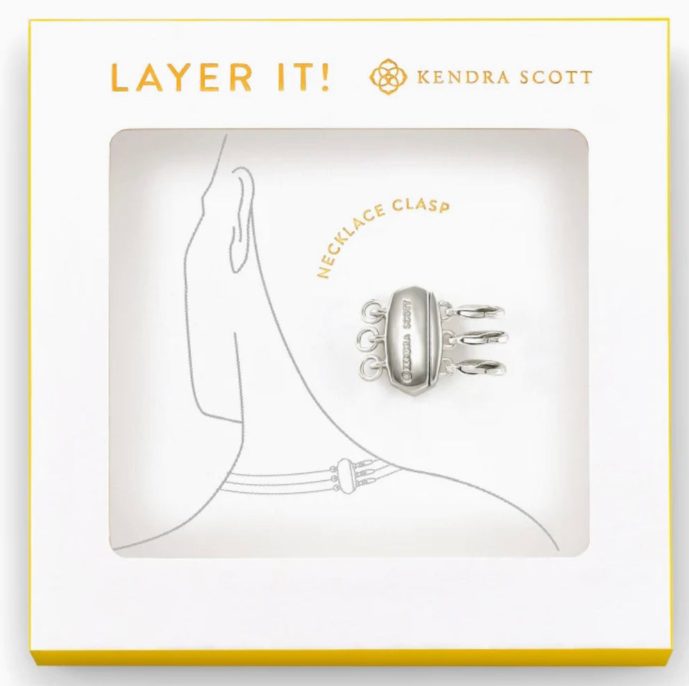 Kendra Scott Layer It! Necklace Clasp In Silver-Kendra Scott-The Bugs Ear
