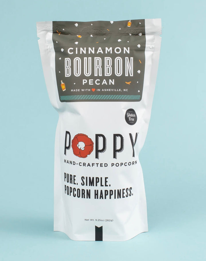 Poppy Popcorn Cinnamon Bourbon Pecan Market Bag-Poppy Popcorn-The Bugs Ear