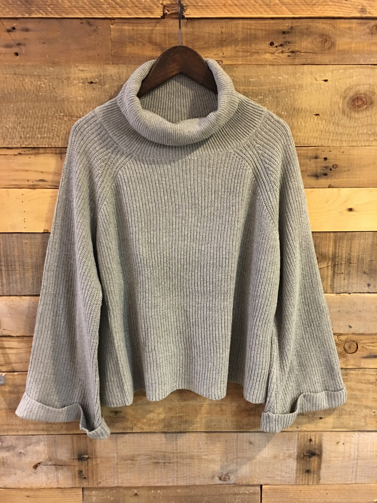 Cordelia Grey Turtleneck Sweater-Laju-The Bugs Ear