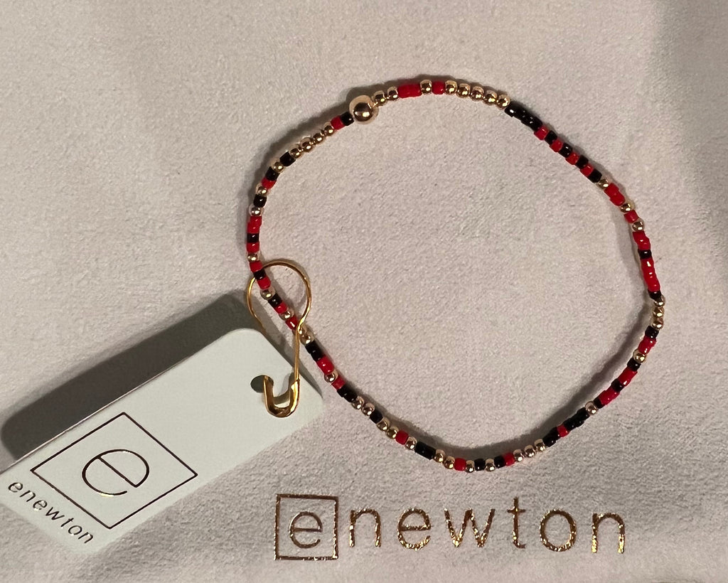Enewton Hope Unwritten Bracelet in Bright Red and Onyx-Enewton-The Bugs Ear