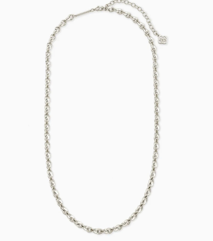 Kendra Scott Carver Chain Necklace In Silver-Kendra Scott-The Bugs Ear