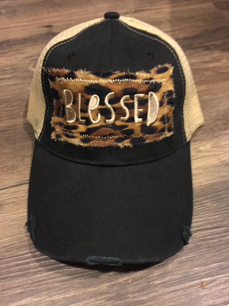 Boho Trucker Hat Blessed IN MULTIPLE COLORS-Genevieve Gail-The Bugs Ear