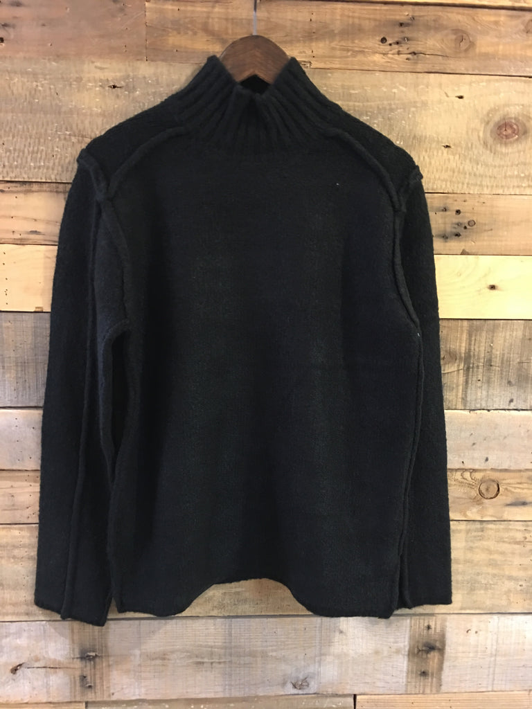 Tracy Black Knit Sweater-RD Style-The Bugs Ear