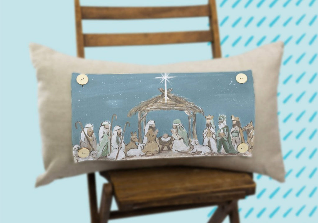 Full Nativity Pillow Swap-LuckyBird-The Bugs Ear