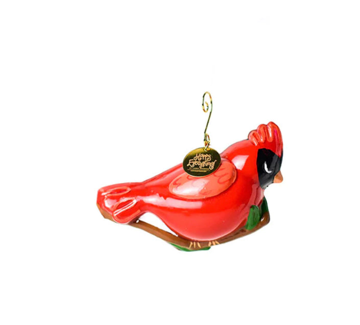 Happy Everything Cardinal Shaped Ornament-Happy Everything-The Bugs Ear