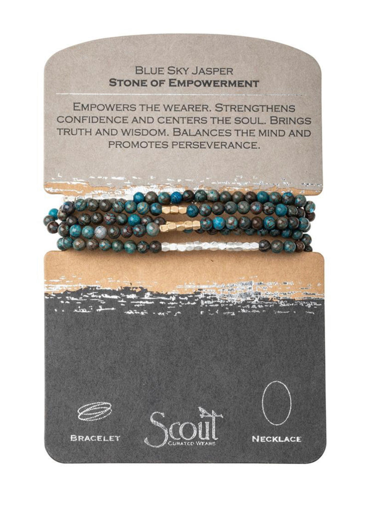 Blue Sky Jasper Stone of Empowerment Necklace Bracelet-Scout Curated Wears-The Bugs Ear