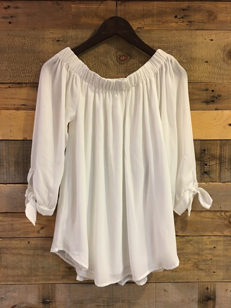 Irene Contemporary Off Shoulder Ivory Top-Wishlist-The Bugs Ear