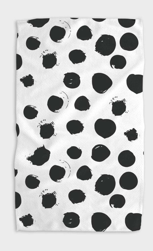 Geometry Black Splash Kitchen Tea Towel-Geometry Towel-The Bugs Ear