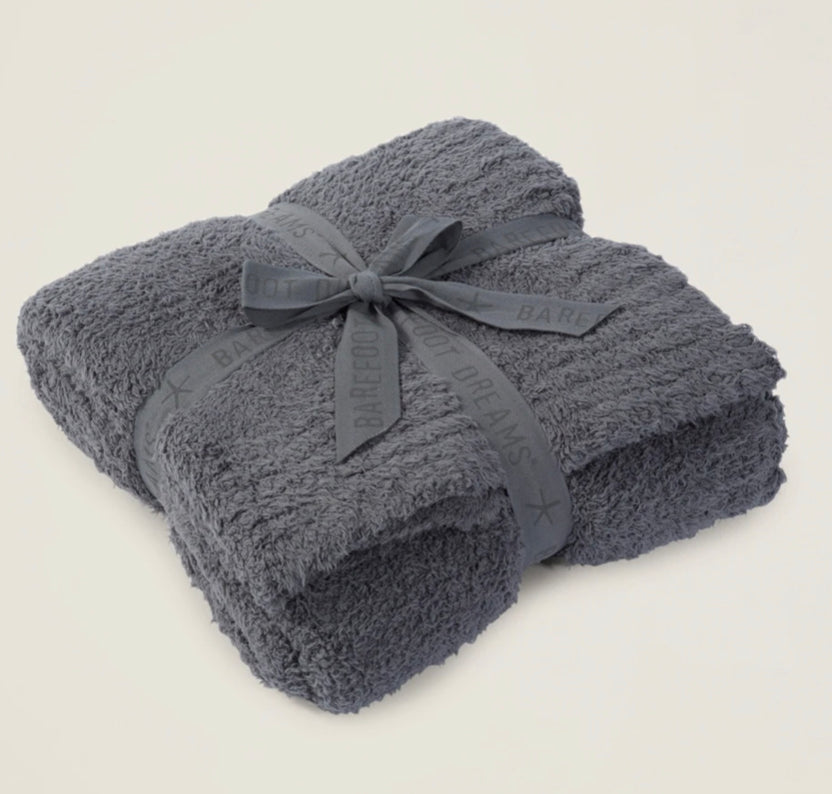 Barefoot Dreams Cozychic Throw in Graphite-Barefoot Dreams-The Bugs Ear