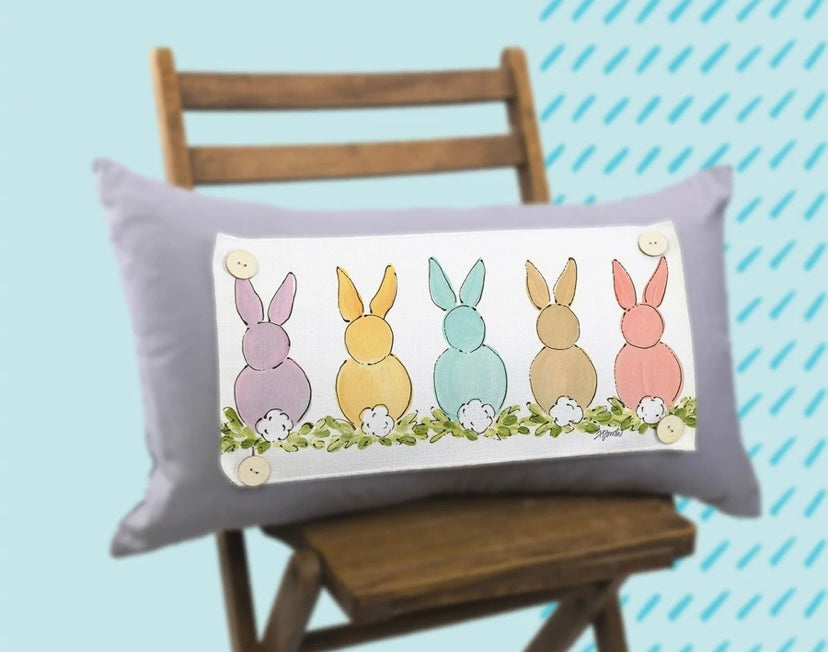 Five Pastel Bunnies Pillow Swap-LuckyBird-The Bugs Ear