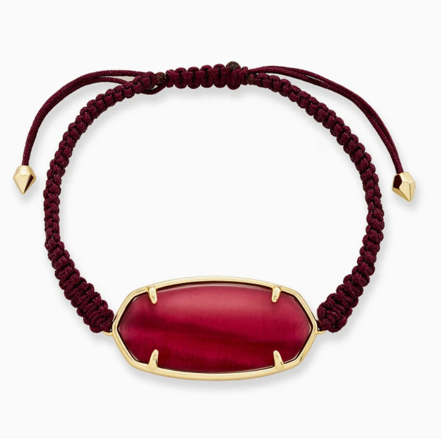 Kendra Scott Elle Gold Friendship Bracelet In Burgundy Illusion-Kendra Scott-The Bugs Ear