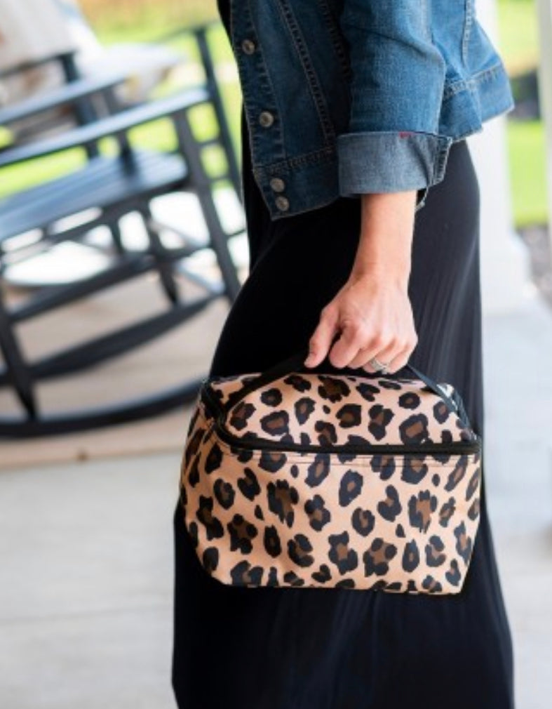 Wild Side Leopard Cosmetic Bag-Viv and Lou-The Bugs Ear