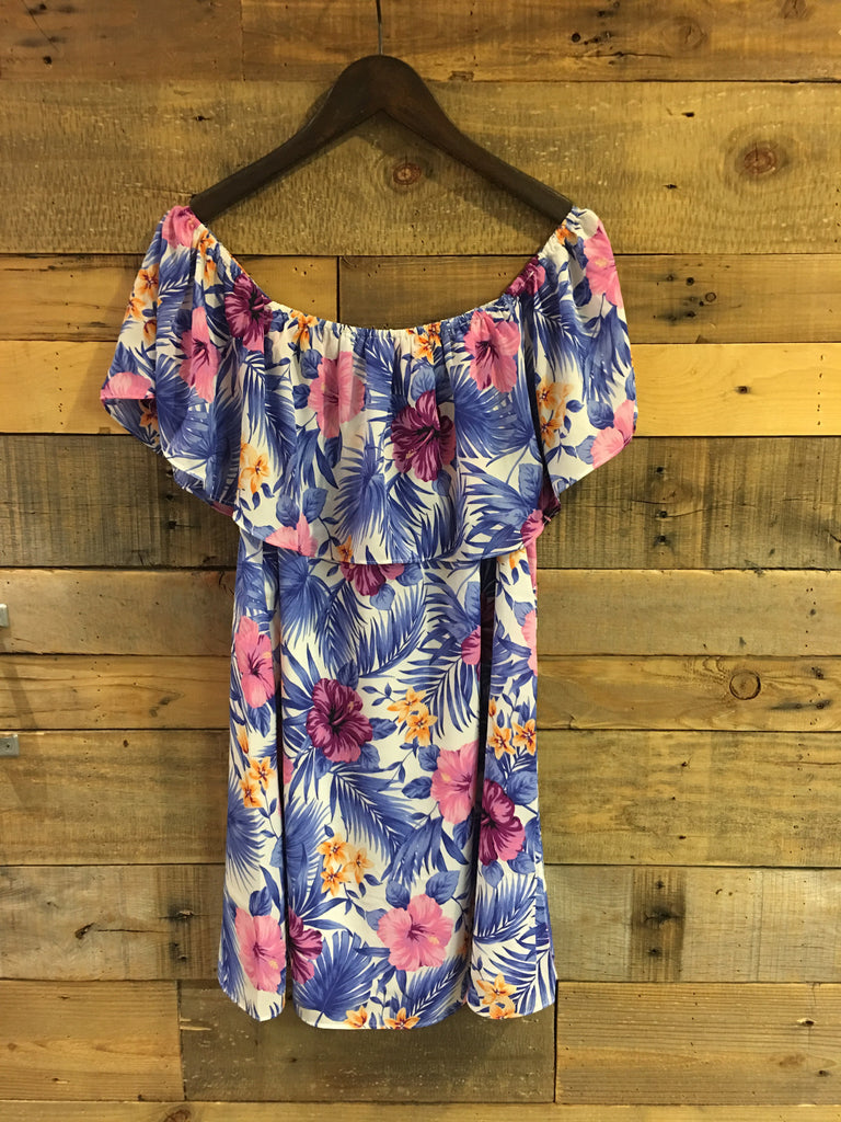 Playa Tropic Off Shoulder Dress-Izzy and Lola-The Bugs Ear