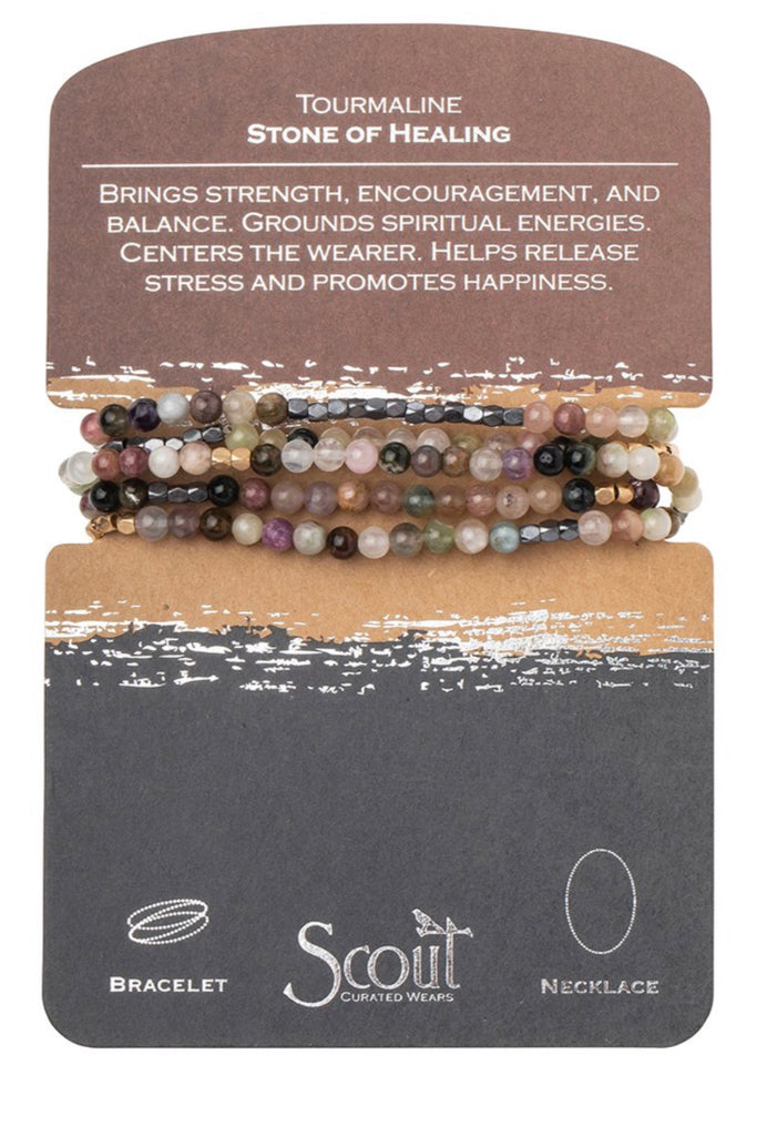Tourmaline Stone of Healing Necklace Bracelet-Scout Curated Wears-The Bugs Ear