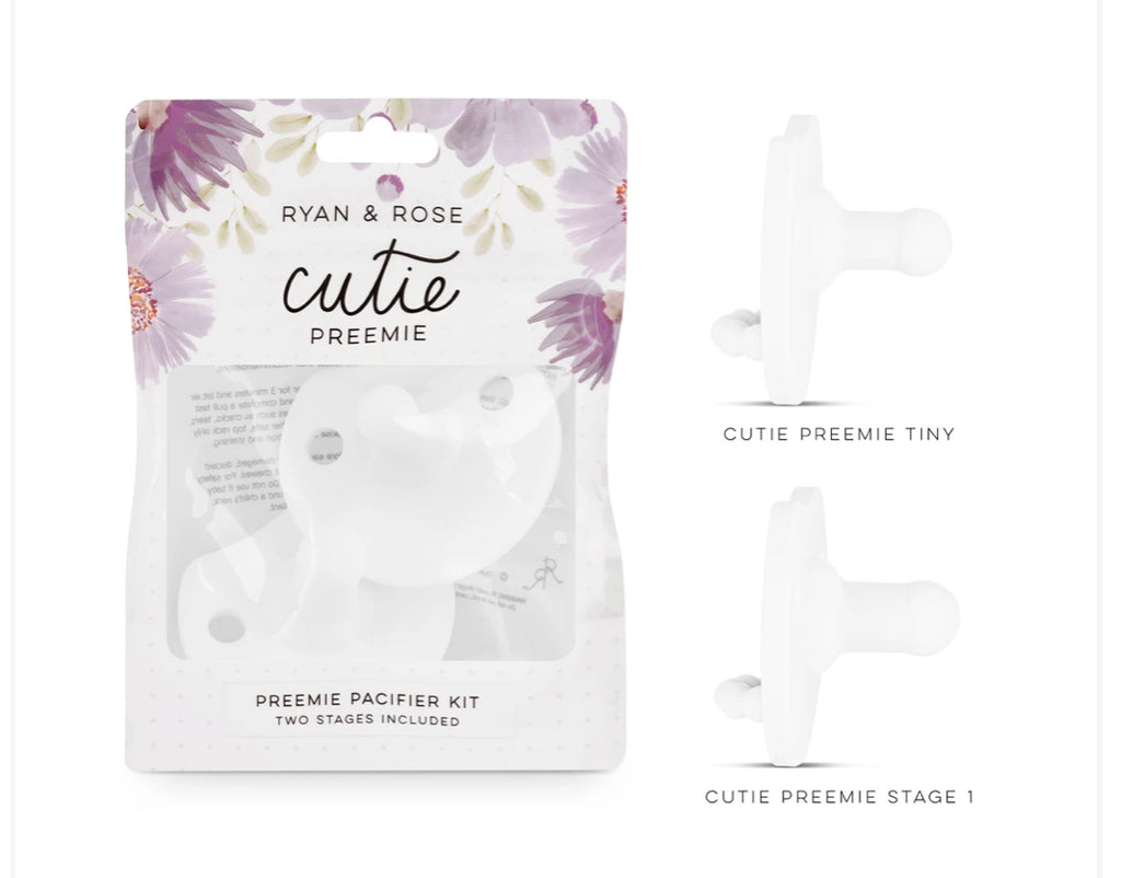 Ryan and Rose Cutie Preemie Kit in White-Ryan and Rose-The Bugs Ear