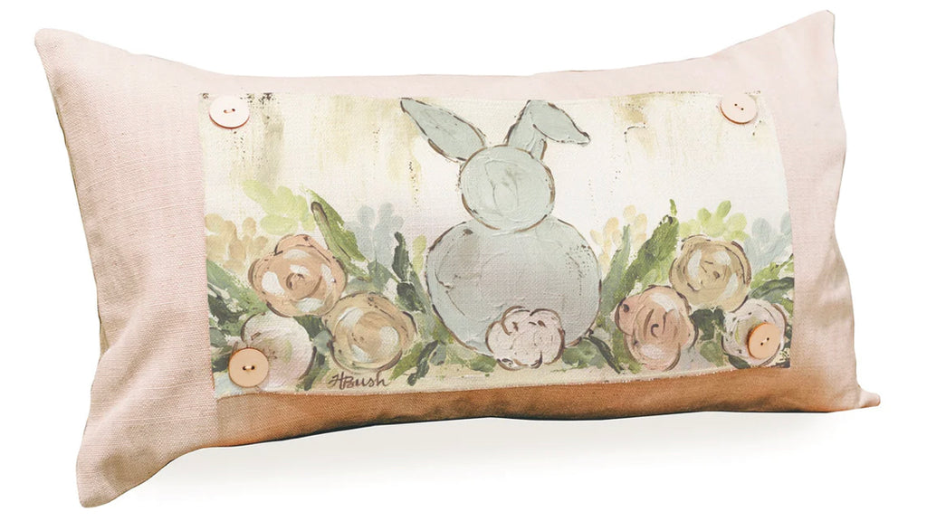 Blue Bunny Lumbar Pillow Swap-LuckyBird-The Bugs Ear